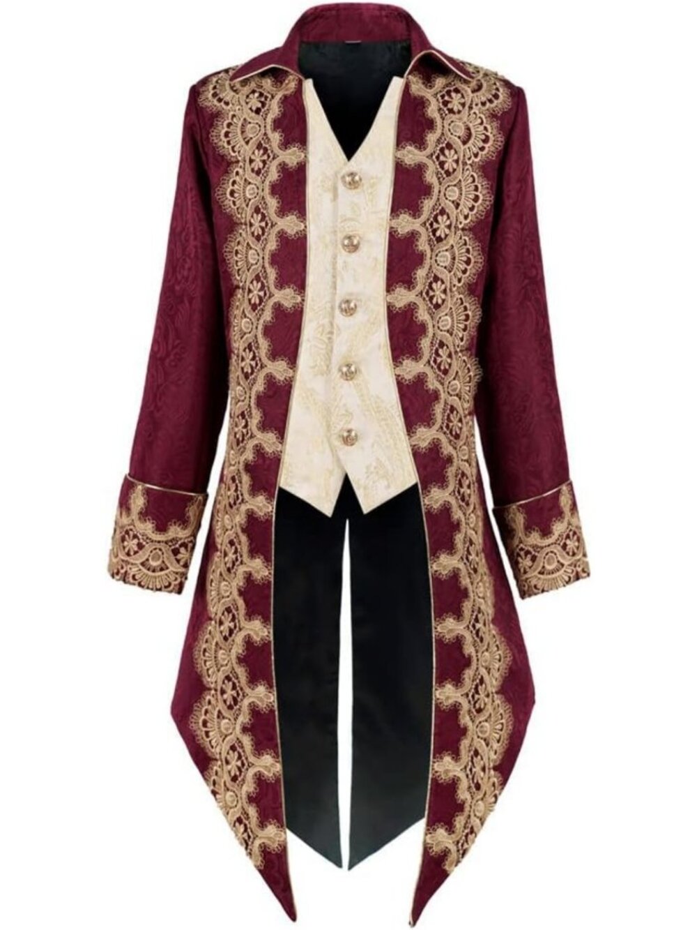 Men's Steampunk Gothic Victorian Frock Coat | Medieval Style Jacket, Unique